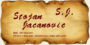 Stojan Jacanović vizit kartica